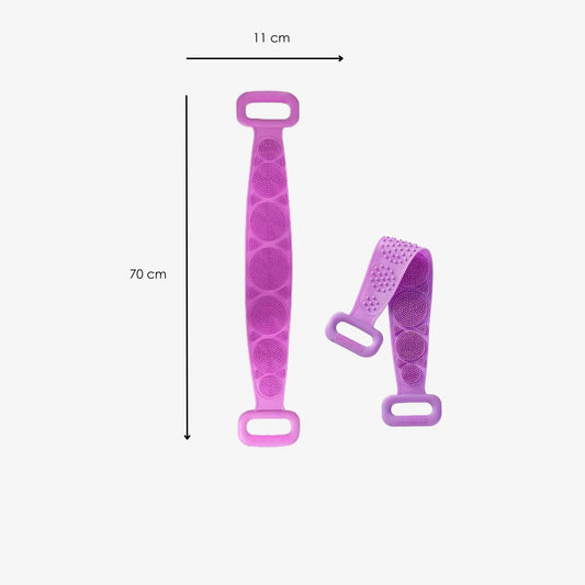 Cepillo Corporal Doble Cara De Silicona Espalda Para Baño