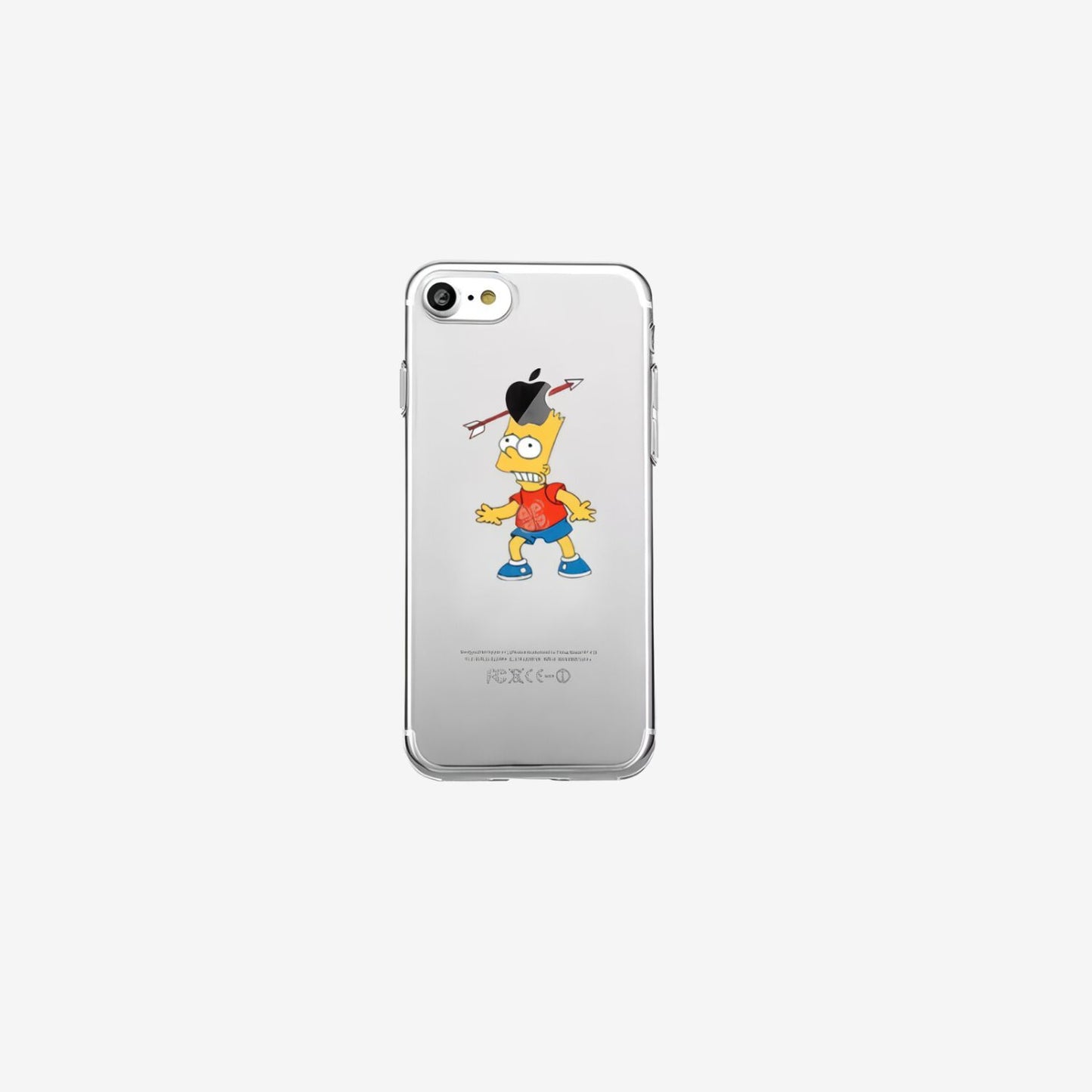 Carcasa de celular iphone-5s- simpsons Transparente