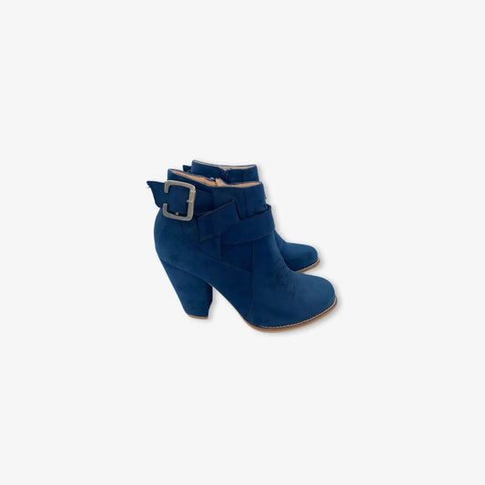 Botines para mujer color azul