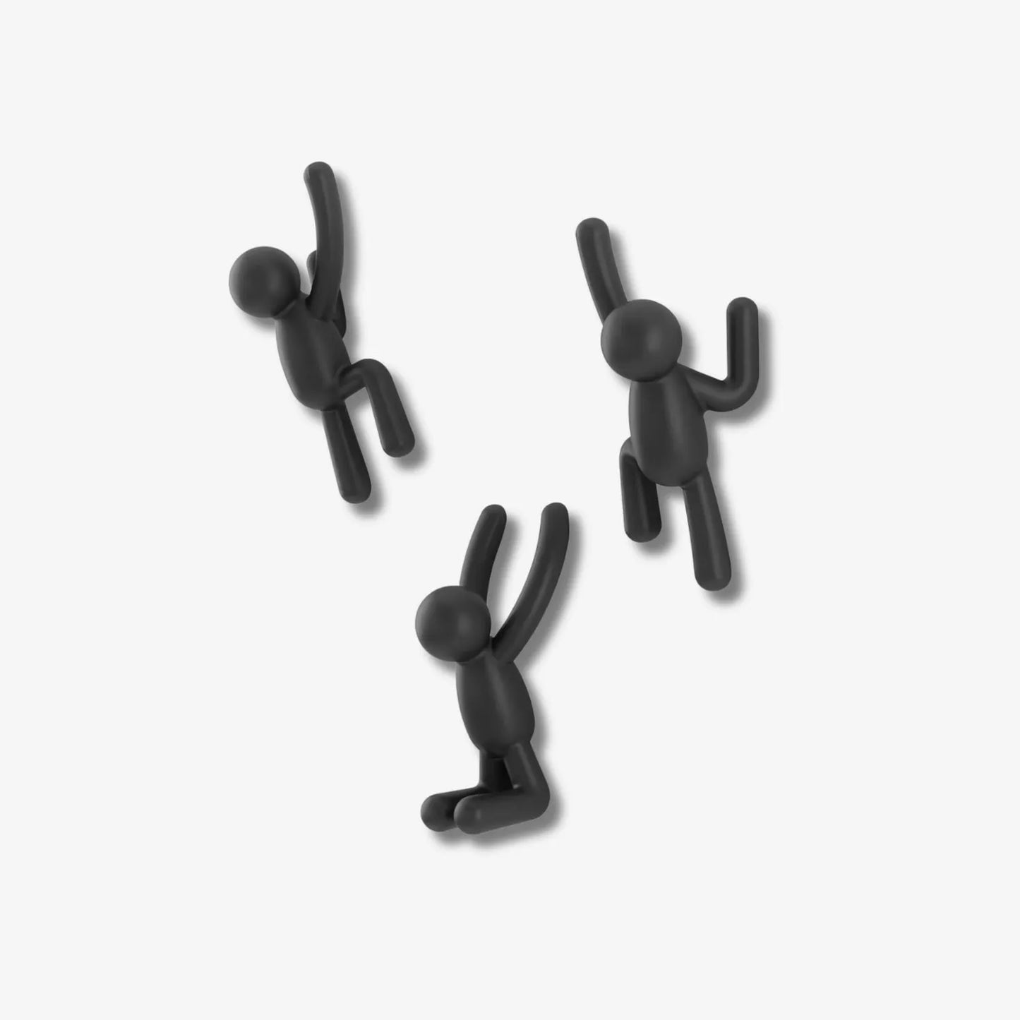 Ganchos de Pared Umbra Buddy - Color Negro (Set de 3)