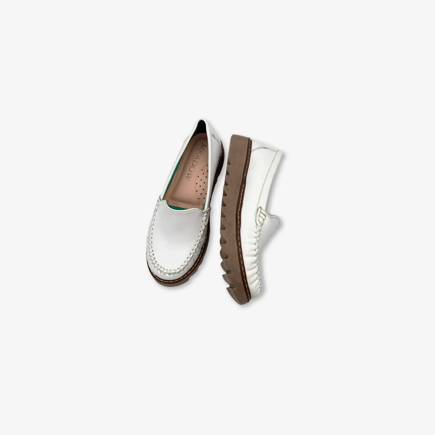 Zapatos Mocasines casuales para mujer Blancos