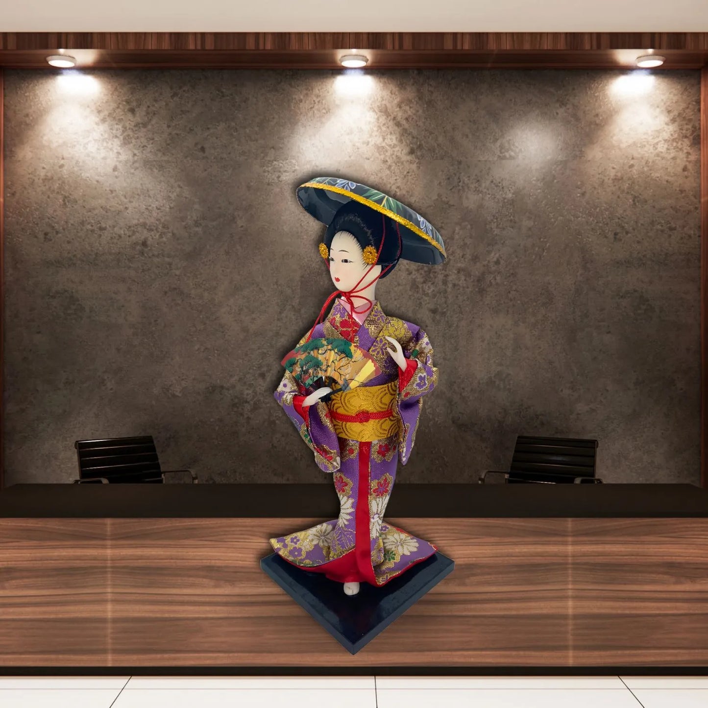 Kimono japonés para decoración de la casa, muñeco Kabuki de Geisha