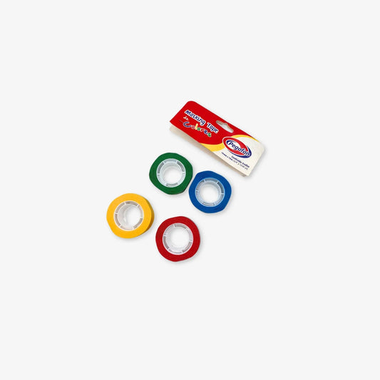 Cinta masking tape de colores de 19mm x 10m