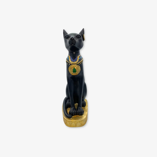 Arte refinado Egipto gato mesa ornamento Diosa Bastet artesanía coleccionable