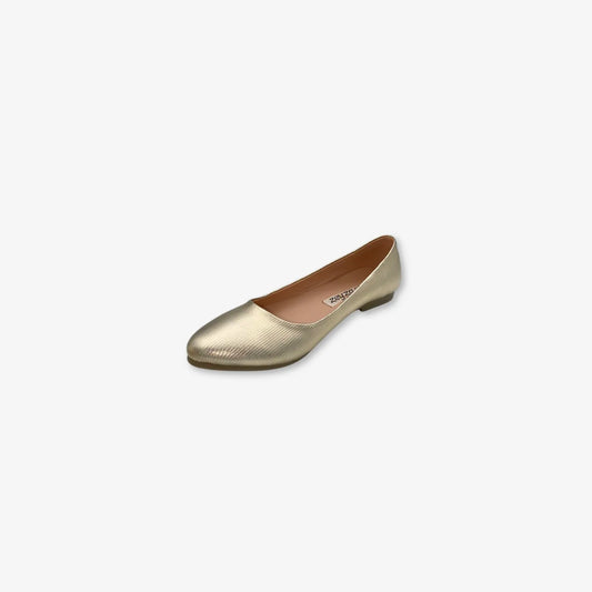 Zapato Planos Ballerina  para Mujer Verde  Oro