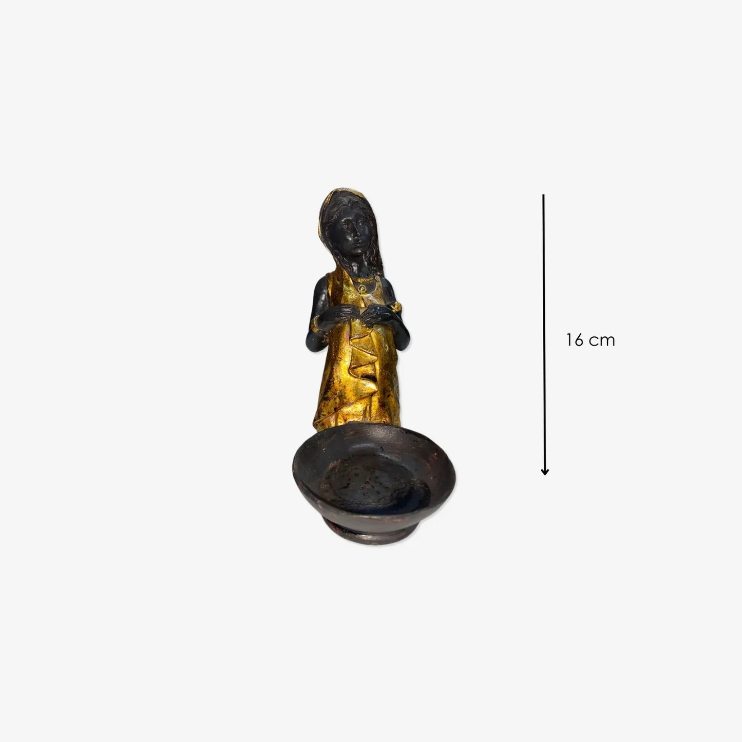 Figura de Estatua Dama Tribal Africana sentada