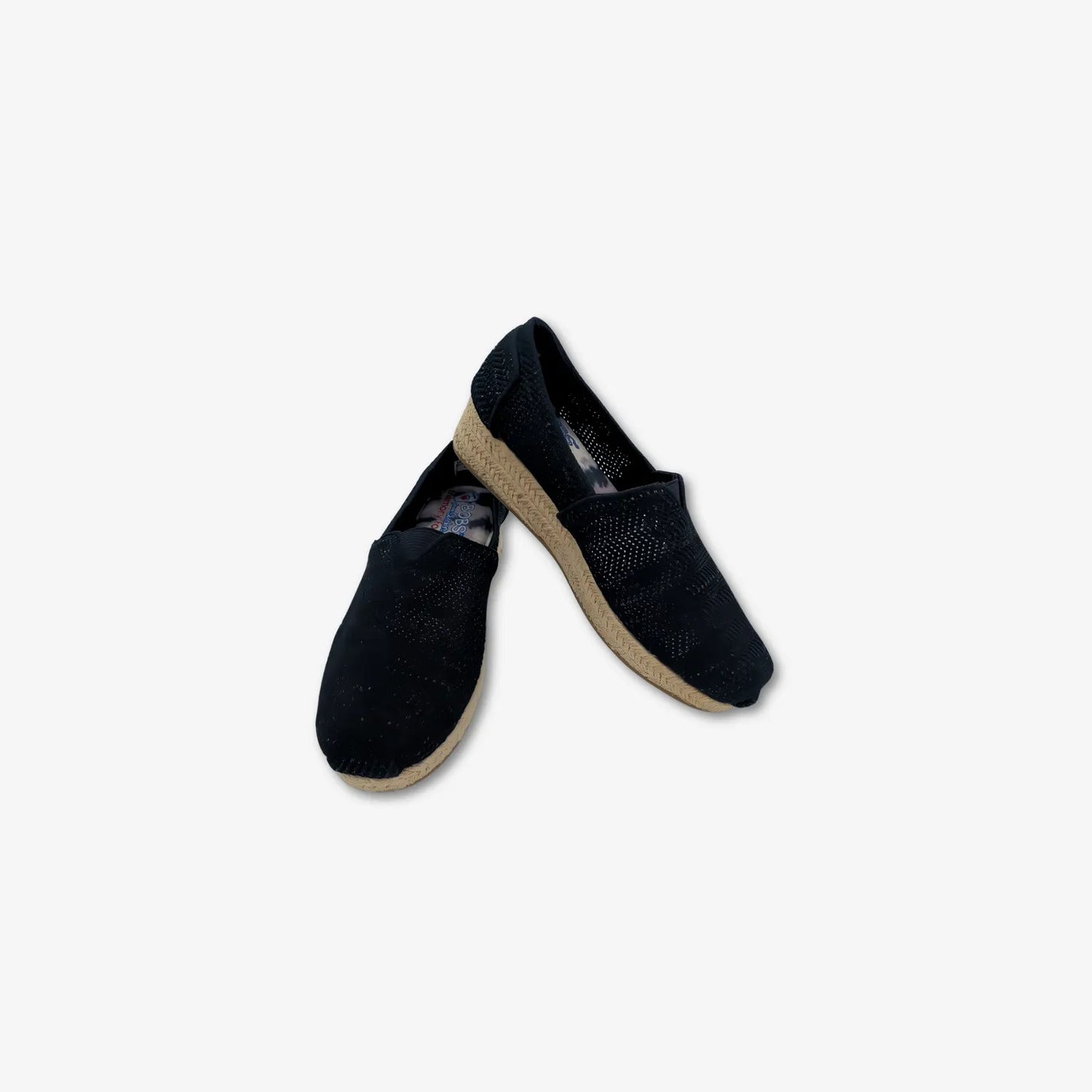 Zapatos Mocasin para mujer color negro tejido estilo malla