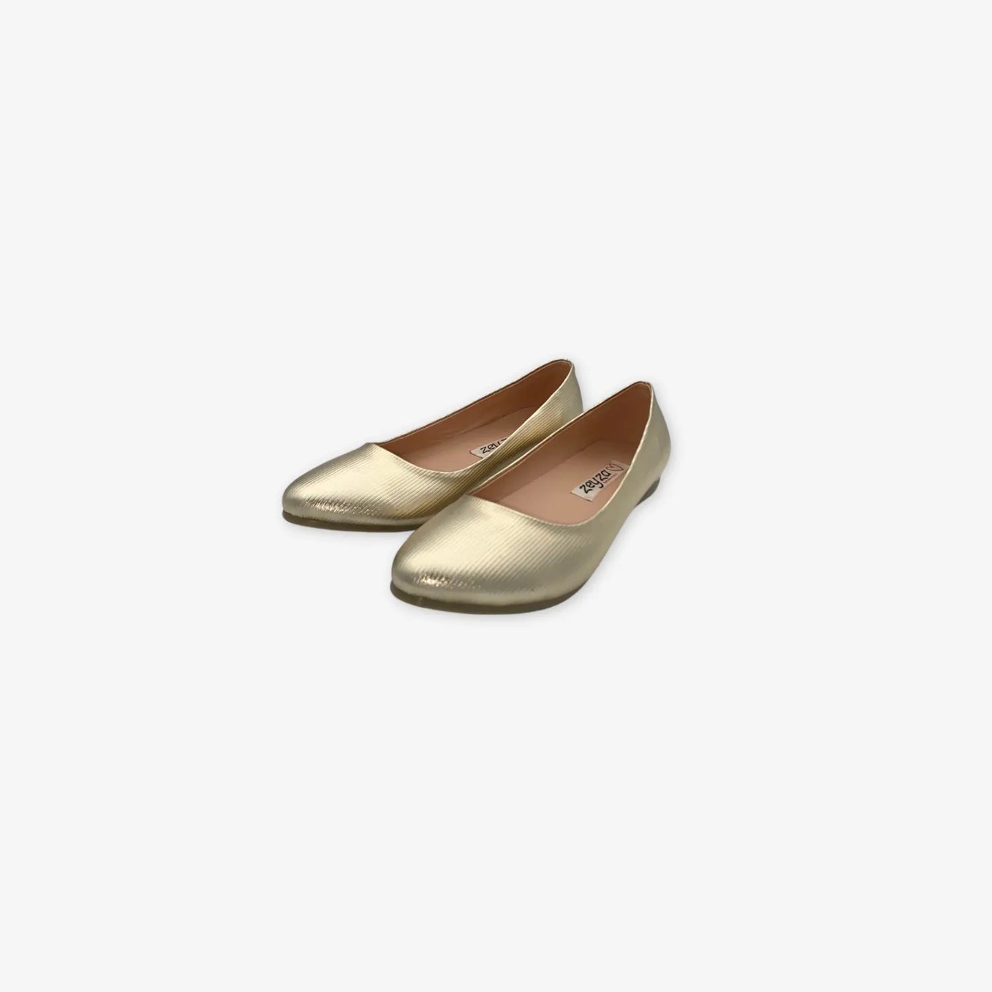 Zapato Planos Ballerina  para Mujer Verde  Oro